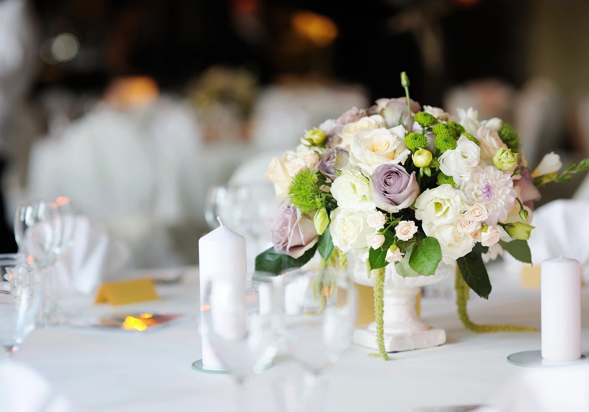 Tableland Party Hire - Bunch of flowers on a table